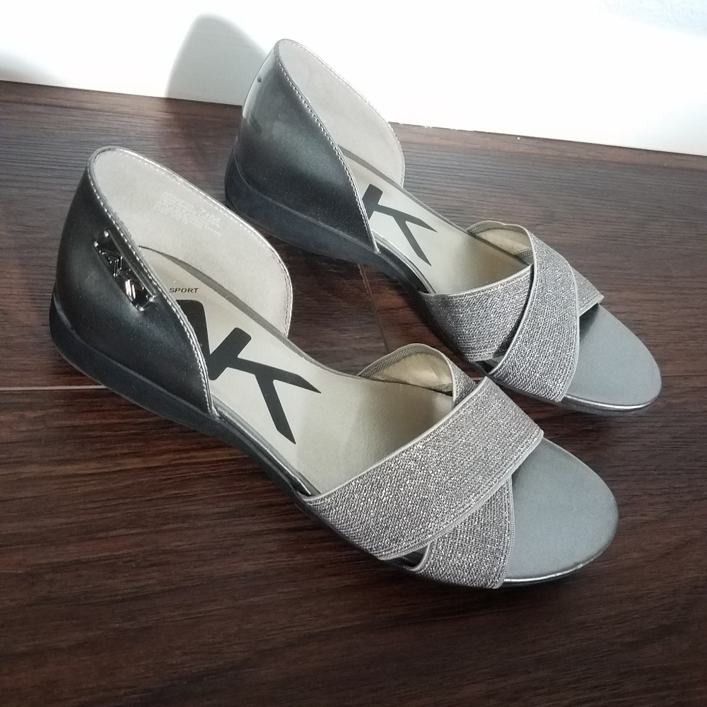 Open Toe Dress Flats